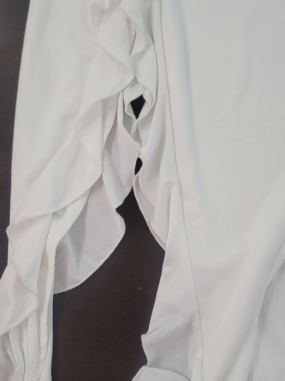 Princess Polly White Ruffle High-Low Skirt - Picture 3 of 6